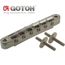 Carregar imagem no visualizador da galeria, NEW Gotoh GE104B RELIC ABR-1 Tunematic Bridge w/ M4 Threaded Posts - AGED NICKEL