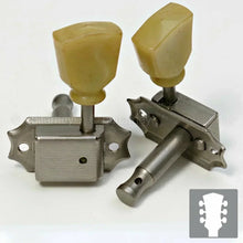 Load image into Gallery viewer, NEW Gotoh SD90-SL RELIC Tuners Vintage Keys Set L3+R3 Keystone 3x3 - AGED NICKEL