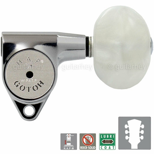 NEW Gotoh SG301-P1 HAPM Adjustable Post Height Locking LARGE PEARL 3x3 CHROME