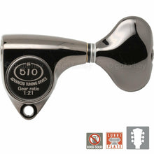 Carregar imagem no visualizador da galeria, NEW Gotoh SGV510Z-L5 Tuners L3+R3 Guitar Tuning Keys 1:21 Ratio, 3x3 COSMO BLACK