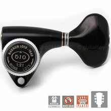 Load image into Gallery viewer, NEW Gotoh SGV510Z-L5 MGT L3+R3 LOCKING Tuners Set 21:1 Gear Ratio 3x3 - BLACK