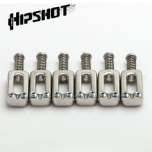 Load image into Gallery viewer, NEW Hipshot 6 Vintage Stainless Steel Guitar Saddles 10.5mm - POLISHED STAINLESS