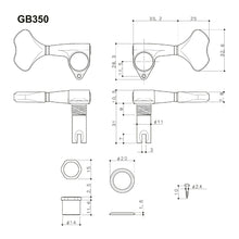 Load image into Gallery viewer, NEW Gotoh GB350 Res-o-lite Compact Bass Tuning Machines (Sold Individually)