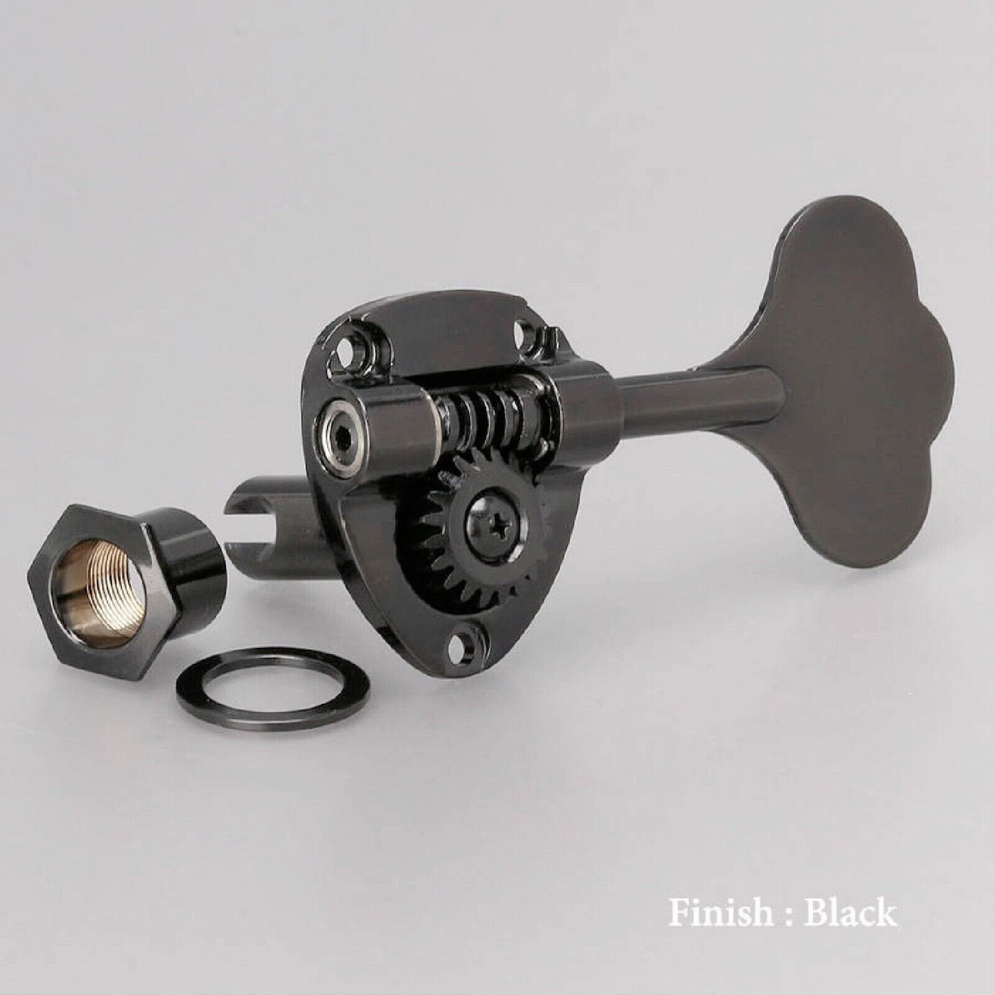 NEW Gotoh GB11W L4+R1 Bass Tuners Tuning Keys 20:1 w/ Hardware - 4x1 - BLACK