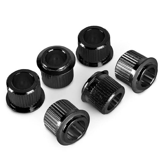 NEW (6) Gotoh Bushings for 9.2mm Peghole, 6.5mm inside diameter Post - BLACK