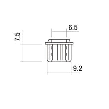 Load image into Gallery viewer, NEW (6) Gotoh Bushings for 9.2mm Peghole, 6.5mm inside diameter Post COSMO BLACK