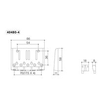 Load image into Gallery viewer, NEW Gotoh 404BO-4 4-String Bass Bridge MULTI TONAL Brass Saddles X-FINISH-CHROME