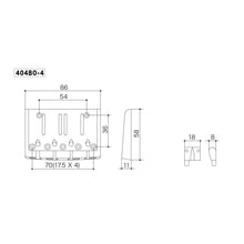 Load image into Gallery viewer, NEW Gotoh 404BO-4 4-String Bass Bridge MULTI TONAL Brass Saddles - CHROME