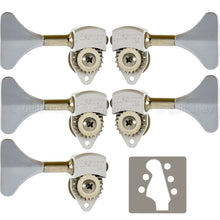 Load image into Gallery viewer, NEW Hipshot USA HB6 1/2&quot; Ultralite® Bass Tuning Y Key L2+R3 Set - SATIN CHROME