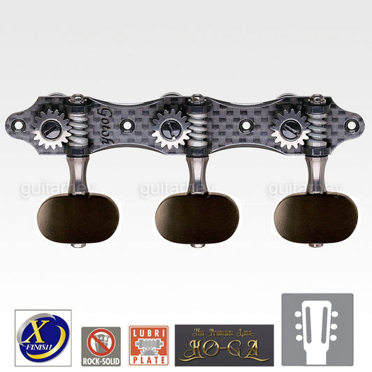 Gotoh KG01-CA-EN Luxury Classical Guitar Tuners Premium w/ Ebony Buttons X-Cosmo