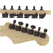 Load image into Gallery viewer, NEW Hipshot Non-Staggered Tuners Kit Fender® Directrofit™ LOCKING LEFTY - BLACK