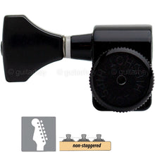 Load image into Gallery viewer, NEW Hipshot Non-Staggered HS Kit Fender® Directrofit™ LOCKING LEFTY - BLACK