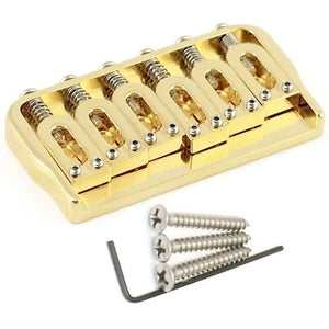 NEW USA Hipshot 41065G 6 Strings Hardtail Fixed Bridge .175" Floor Height - GOLD