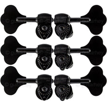 Load image into Gallery viewer, NEW Hipshot USA HB6 1/2&quot; Ultralite® Bass Tuning Machine L3+R3 Clover Key - BLACK