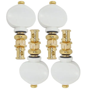 NEW (4) Gotoh UKB Ukulele Tuners, Gear Ratio: 1:1 - Tuning Keys, Set of 4 - GOLD