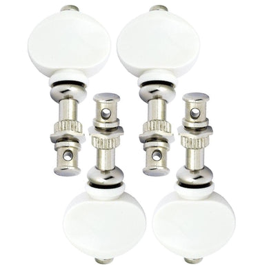 NEW (4) Gotoh UKB Ukulele Tuners, Gear Ratio: 1:1 Tuning Keys Set of 4 - NICKEL