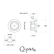 Carregar imagem no visualizador da galeria, NEW (3) Q-Parts UFO Guitar Knobs KCU-0761 Acrylic Brown Pearl on Top - CHROME
