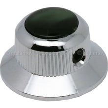 Load image into Gallery viewer, NEW (1) Q-Parts UFO Guitar Knob KCU-0764 Acrylic Green Pearl on Top - CHROME