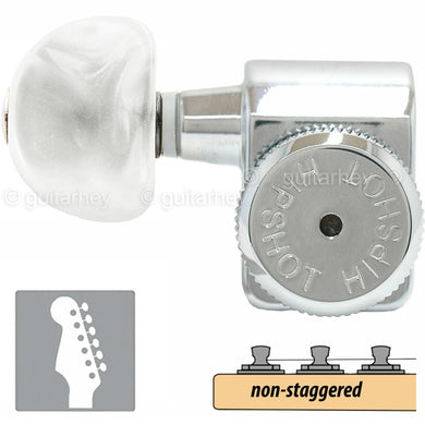 Hipshot Non-Staggered Tuners Fender Directrofit Locking HMM-P LEFT-HANDED CHROME