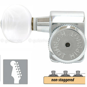 Hipshot Non-Staggered Tuners Fender Directrofit Locking BTR-P LEFT-HANDED CHROME