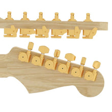 Load image into Gallery viewer, NEW Hipshot Non-Staggered Tuners Kit Fender® Directrofit™ LOCKING LEFTY - GOLD