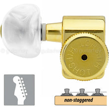 Load image into Gallery viewer, NEW Hipshot Non-Staggered Tuners Fender® Directrofit™ HMM-P LOCKING LEFTY - GOLD