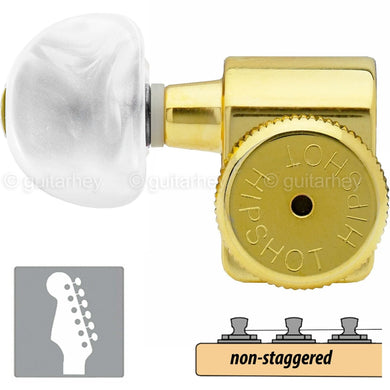 NEW Hipshot Non-Staggered Tuners Fender® Directrofit™ HMM-P LOCKING LEFTY - GOLD