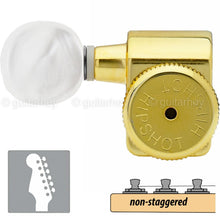 Load image into Gallery viewer, NEW Hipshot Non-Staggered Tuners Fender® Directrofit™ A05-P LOCKING LEFTY - GOLD