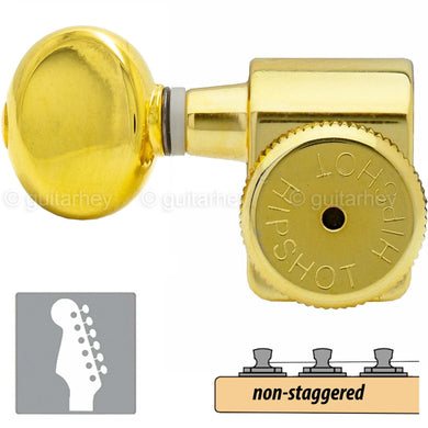 NEW Hipshot Non-Staggered Tuners Fender® Directrofit™ BTR-G LOCKING LEFTY - GOLD