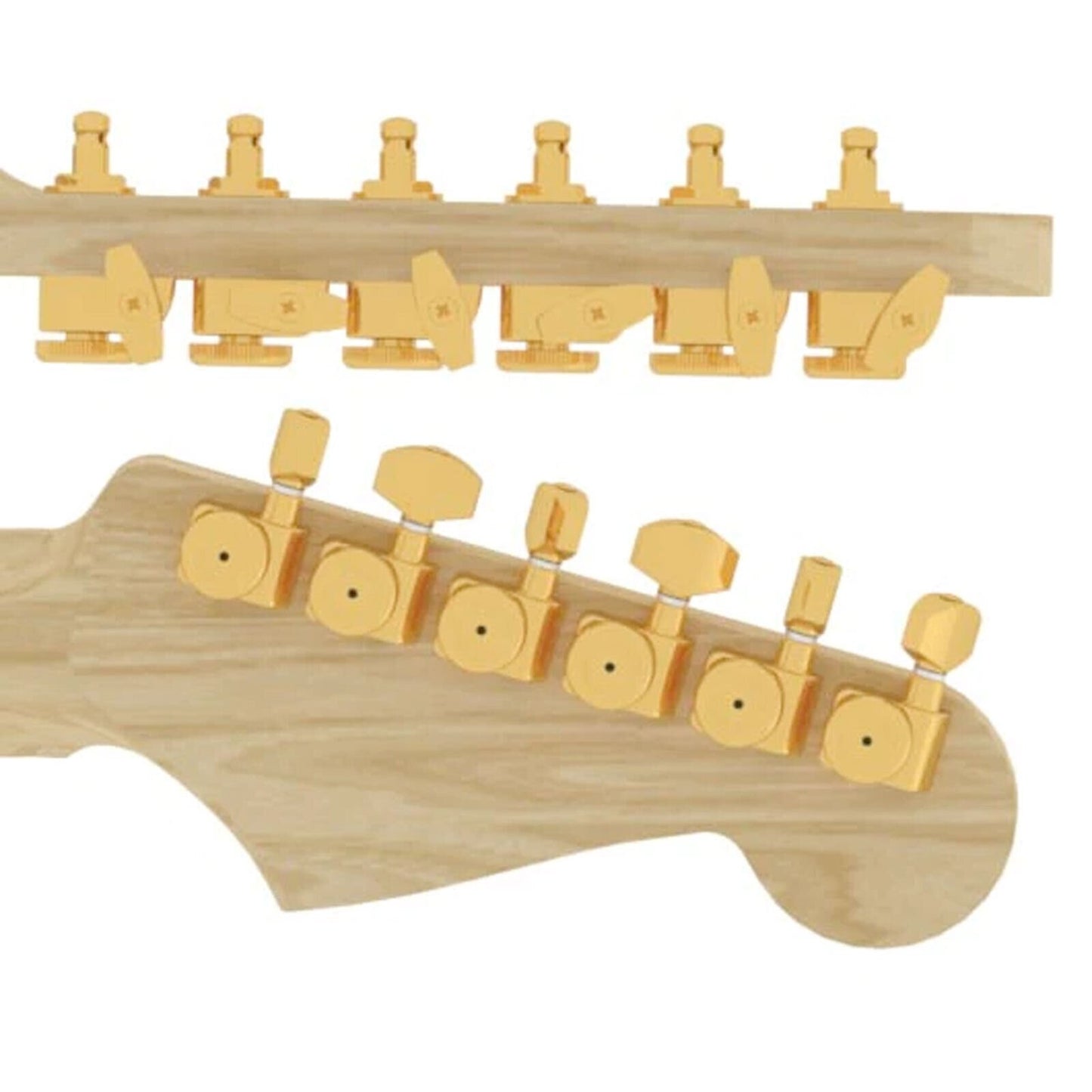 NEW Hipshot Non-Staggered Tuners Fender® Directrofit™ BTR-G LOCKING LEFTY - GOLD