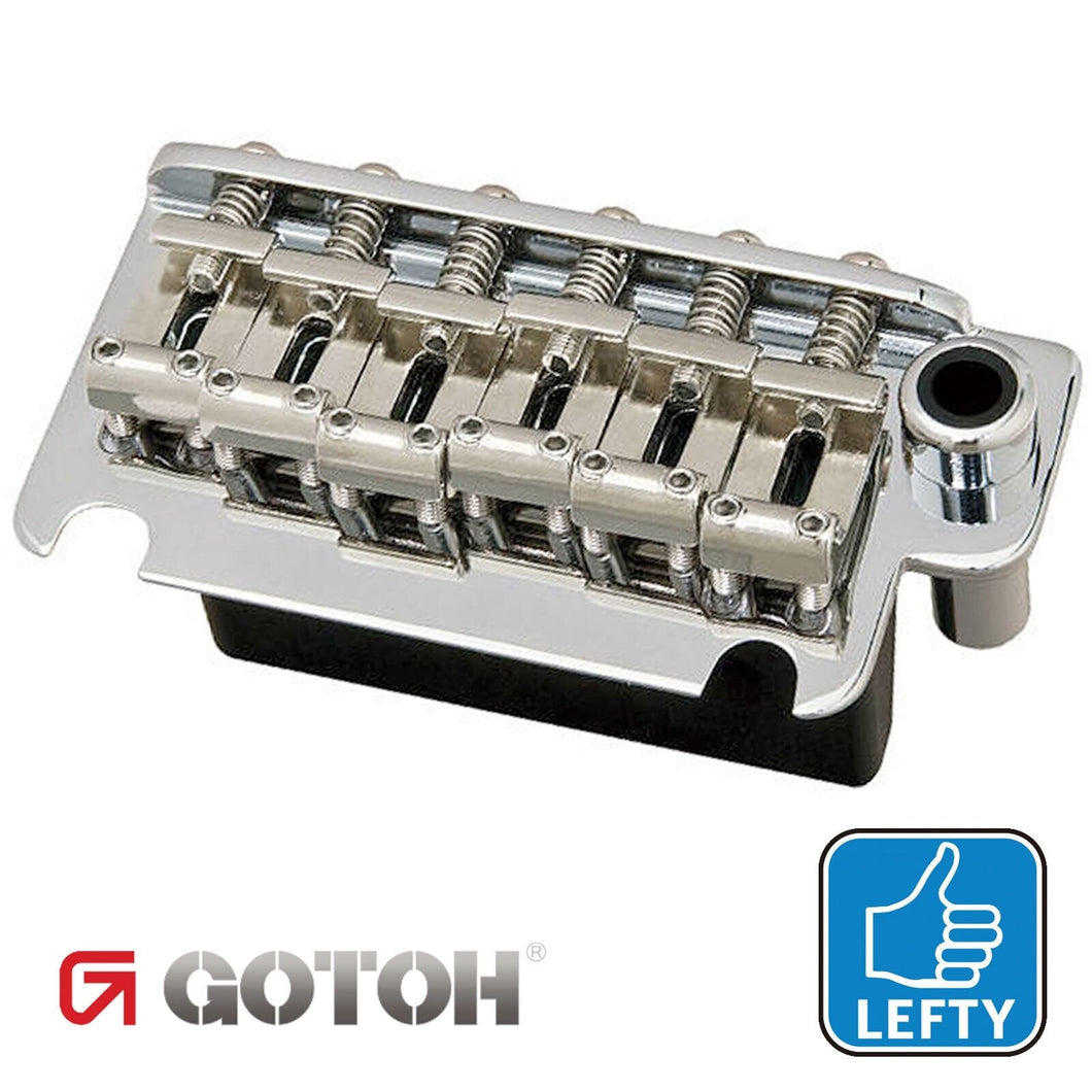 NEW Gotoh 510T-SF1 Non-locking 2 Point Tremolo Bridge - LEFTY HANDED - CHROME