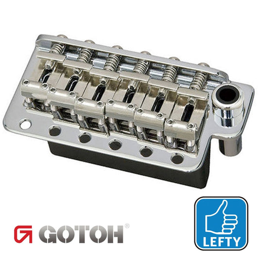 NEW Gotoh 510T-SF2 Non-locking Tremolo Bridge Steel Saddles LEFTY HAND - CHROME