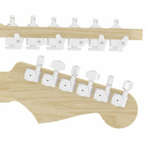 NEW Hipshot STAGGERED Tuners Fender® Directrofit™ Locking HS LEFT-HANDED NICKEL