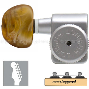 Hipshot Non-Staggered Tuners Fender Directrofit Locking HMM-A LEFT-HANDED SATIN