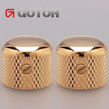 Load image into Gallery viewer, NEW (2) Gotoh VK3 Short Dome Knobs for 6mm Pots (Import Guitar/Bass) - GOLD