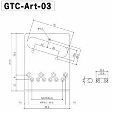 Load image into Gallery viewer, NEW Gotoh GTC-ART-03 &quot;Acanthus&quot; In-Tune Engraved Bridge for Telecaster - GOLD