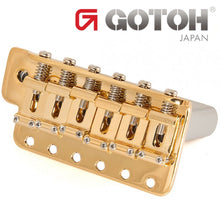 Carregar imagem no visualizador da galeria, NEW Gotoh GE101TS Traditional Vintage Tremolo Strat Steel Block &amp; Saddles - GOLD