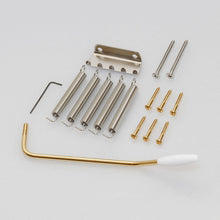 Carregar imagem no visualizador da galeria, NEW Gotoh GE101TS Traditional Vintage Tremolo Strat Steel Block &amp; Saddles - GOLD
