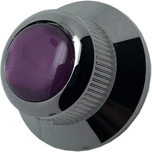 NEW (1) Q-Parts UFO Guitar Knob KBU-0766 Acrylic Purple Pearl on Top COSMO BLACK