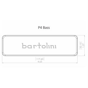 NEW Bartolini XXP46C-T 6-String, P4 Soapbar, Original Quads, Bridge Bass PU