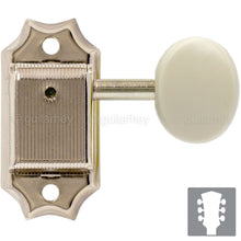 Carregar imagem no visualizador da galeria, NEW Gotoh SD90-05MA Tuning Vintage Tuners Set L3+R3 OVAL Buttons 3x3 - NICKEL