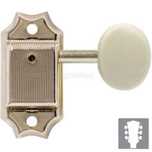 Load image into Gallery viewer, NEW Gotoh SD90-05MA Tuning Vintage Tuners Set L3+R3 OVAL Buttons 3x3 - NICKEL