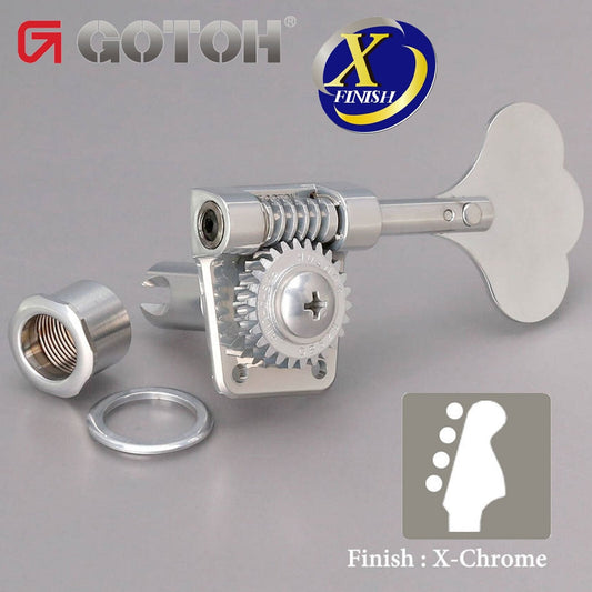 NEW Gotoh Res-O-Lite GB528 Vintage Bass 4-in-Line Lightweight ANTIQUE X-CHROME