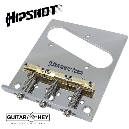NEW Hipshot Telecaster® Retrofit Bridge 3 Mount Hole Compensated Saddles - SS