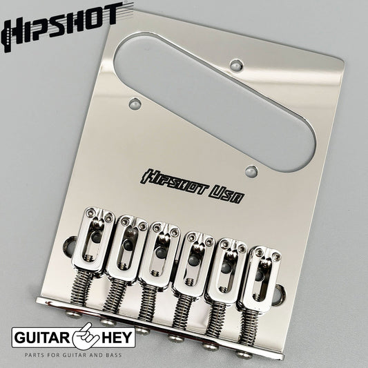 NEW Hipshot Telecaster® Retrofit Bridge 3 Mount Hole - STAINLESS STEEL