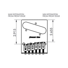 Carregar imagem no visualizador da galeria, NEW Hipshot Telecaster® Retrofit Bridge 4 Mount Hole - Bender - STAINLESS STEEL