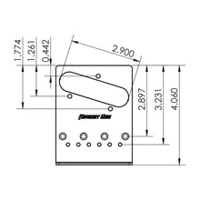 Carregar imagem no visualizador da galeria, NEW Hipshot Telecaster® Retrofit Bridge 4 Mount Hole - Bender - STAINLESS STEEL