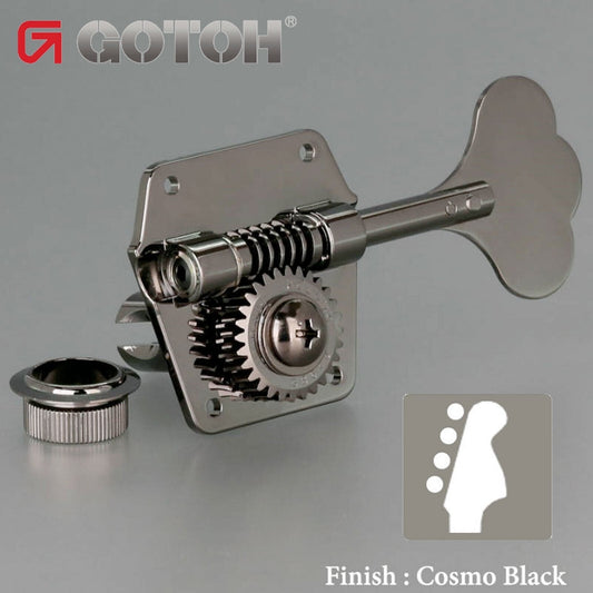 NEW Gotoh GB640 Super Light Weight 4-String Bass Guitar Tuning - COSMO BLACK