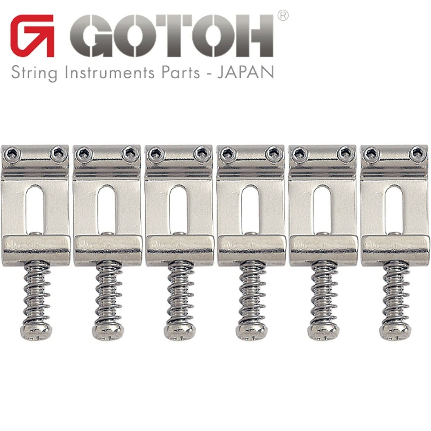 NEW Gotoh S101S Vintage Tremolo Bridge STEEL Saddles Set for Strat/Tele - NICKEL