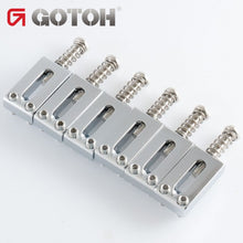 Load image into Gallery viewer, NEW Gotoh S11 Replacement Bridge BRASS Saddles Set fit GTC101 - CHROME